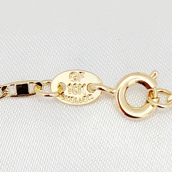 18K Gold Plated small Christ face necklace. New - Picture 7 of 7